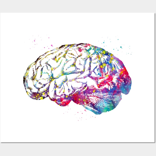 Human Brain Wall Art by erzebeth